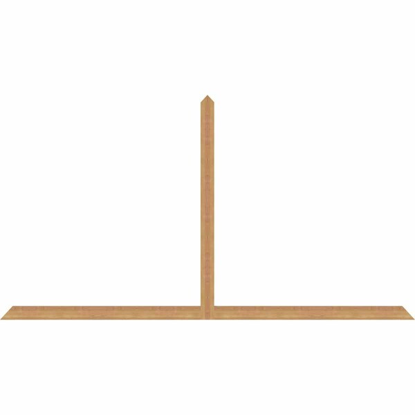 Ekena Millwork Portland Timber Gable Bracket, Western Red Cedar, 108"W x 58"H x 1 1/2"D x 3 1/2"F, 13/12 Pitch GBW108X58X0204POR00SWR - main